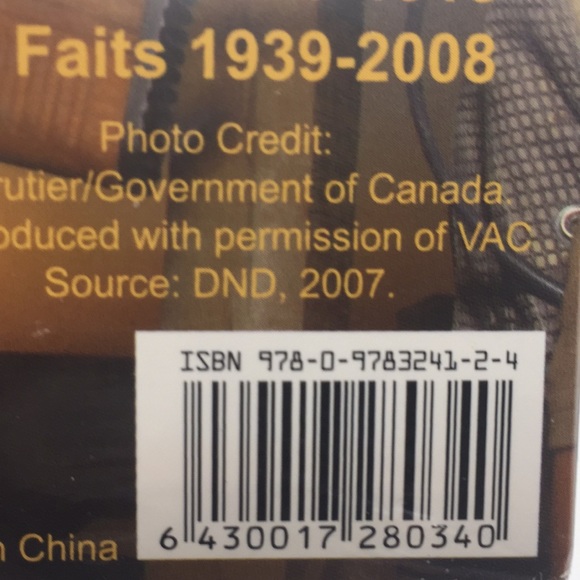 Canada Military History Playing Cards Factory Sealed Card Game Collectible - Picture 5 of 9